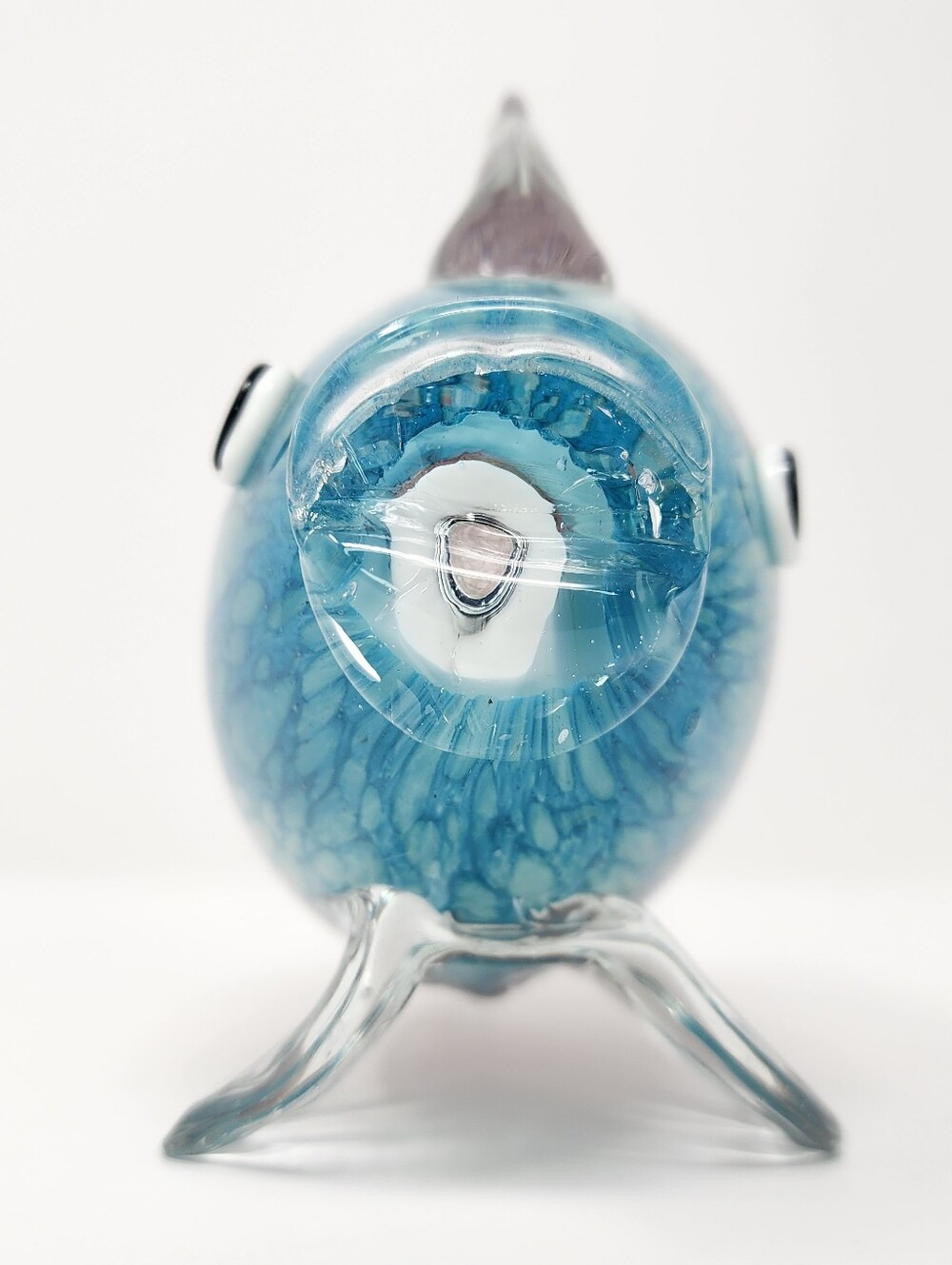 Vintage Handblown Blue and Purple Art Glass Fish - Picture 5 of 10